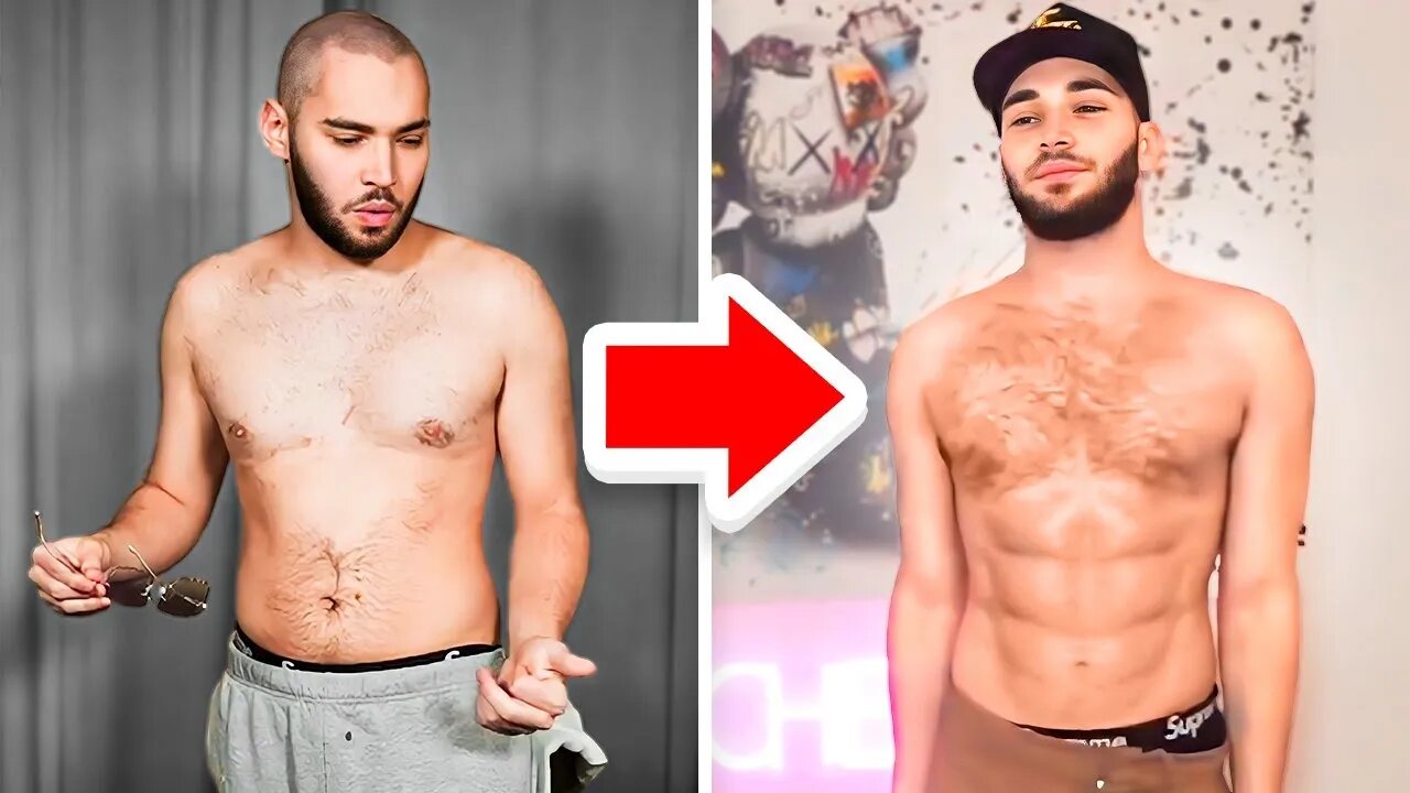 Adin Ross 1 Month Body Transformation