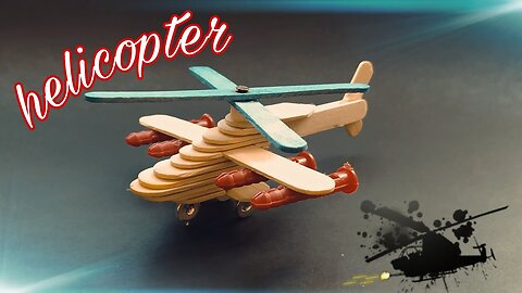 Crafts,popsicle stick crafts/How to make aeroplane ice cream stick