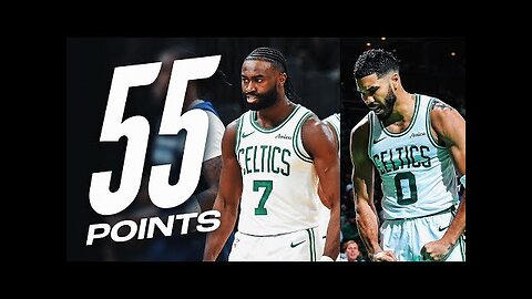 Jaylen Brown & Jayson Tatum COMBINE For 55 PTS Against Timberwolves _ November 24, 2024