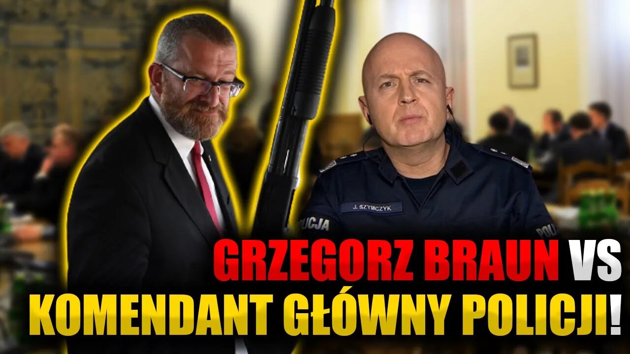 Grzegorz Braun vs Komendant Główny Policji \\ Próba odebrania immunitetu \\ Polska.LIVE