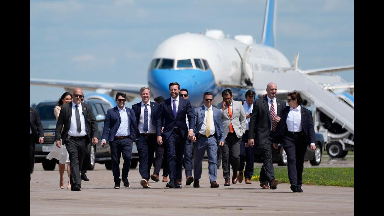 JD Vance Takes Over Tarmac Press, Refers To Air Force 2 As His Future Plane