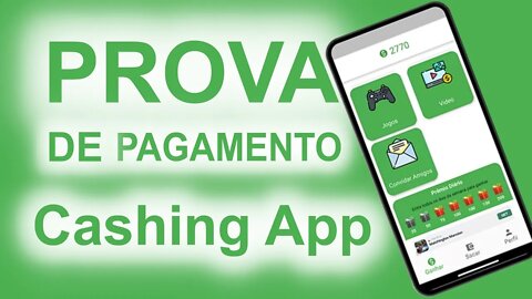 Prova de pagamento do cashing - Será que vale a pena ?