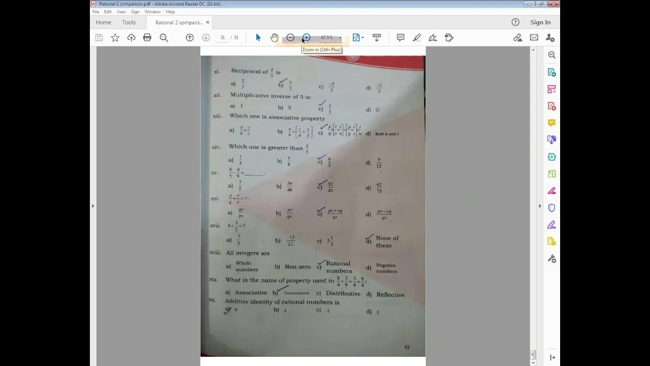 MATHS A CLASS 7 27 APRIL 2021