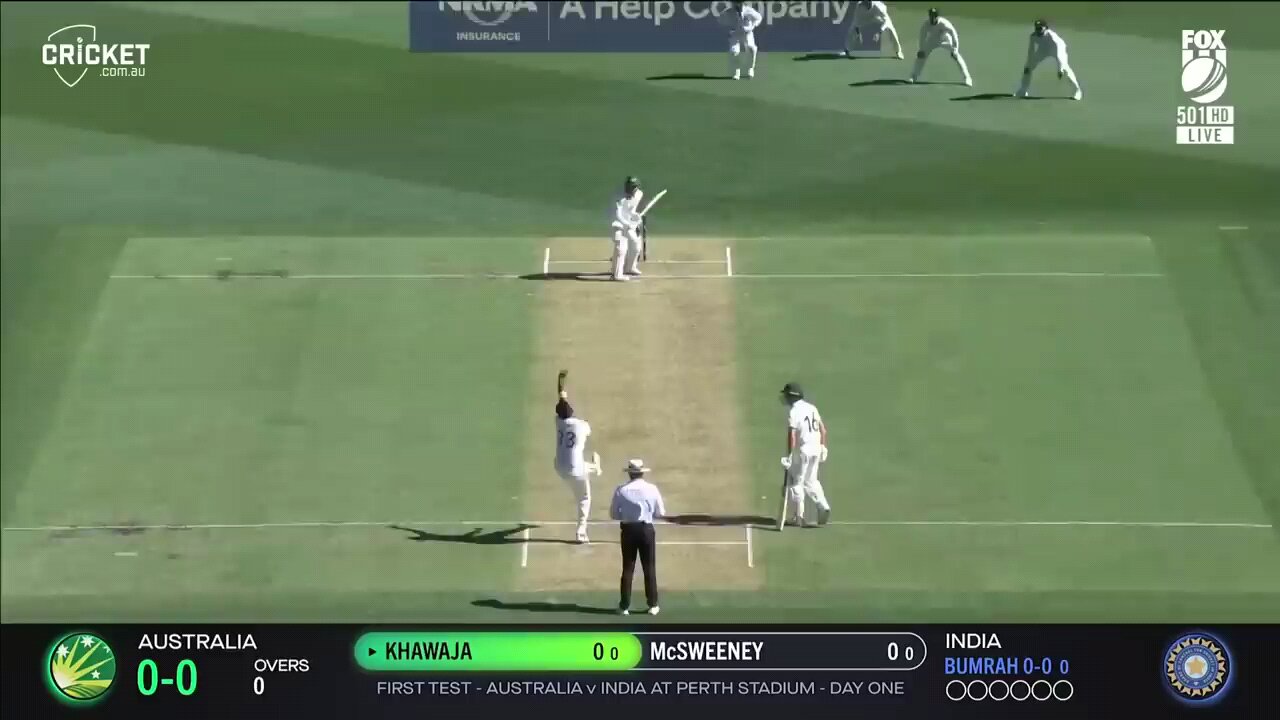 every ball from jasprit bumrah_s lethal opening day showing Australia VS India..