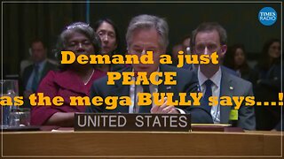 Demand a just PEACE as the mega BULLY says…!