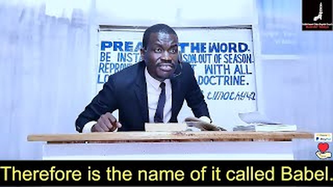 Therefore is the name of it called Babel | Pastor Paul Weringa.