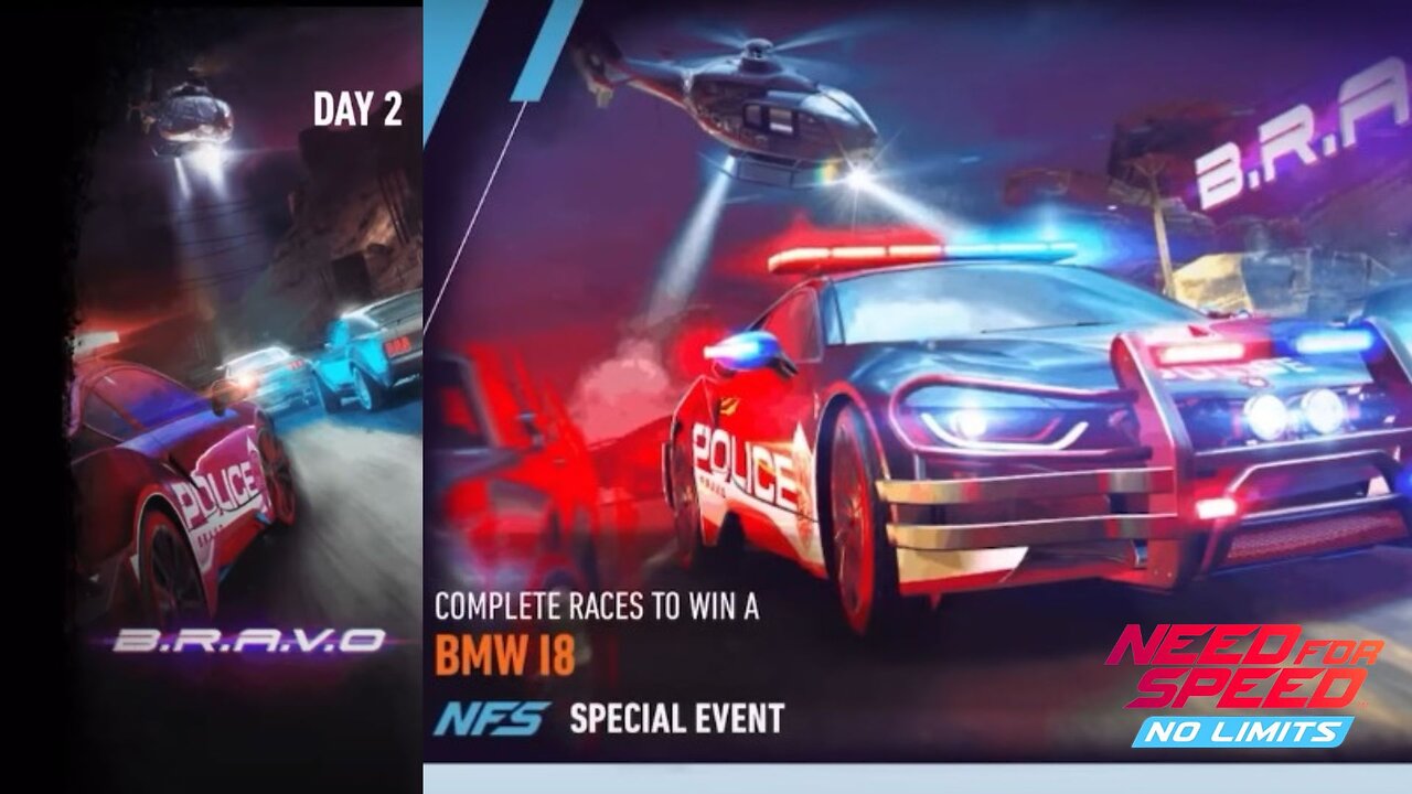 "B.R.A.V.O Event Day 2: BMW i8 Unleashed! | NFS No Limits"