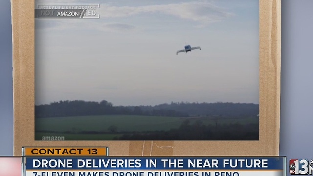7-Eleven delivers goods by drone in Reno