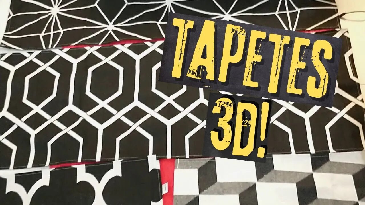 Lindos Tapetes 3D do Shopee! Unboxing e Primeiras Impressões. Com Participação Especial!