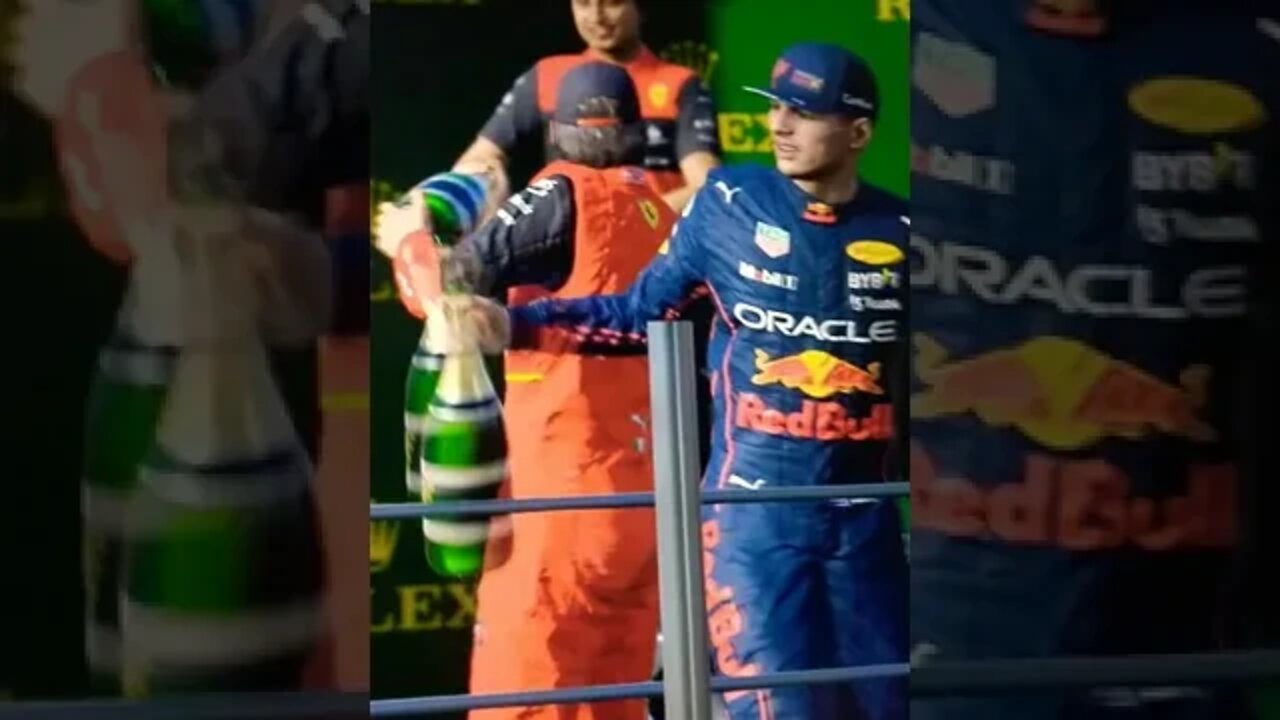 Carlos Sainz Podium WINNING Celebration !!