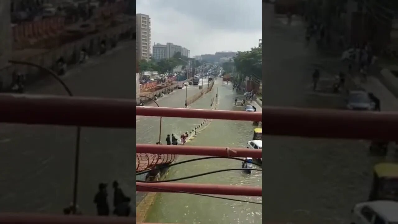 Bangalore has turned into Venice. This is the Outer Ring Road River in Bellandur. ❤️❤️