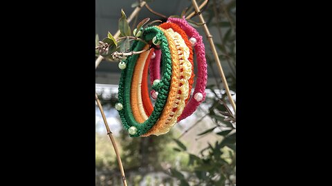 Handcrafted bangles #crochet #craft #art