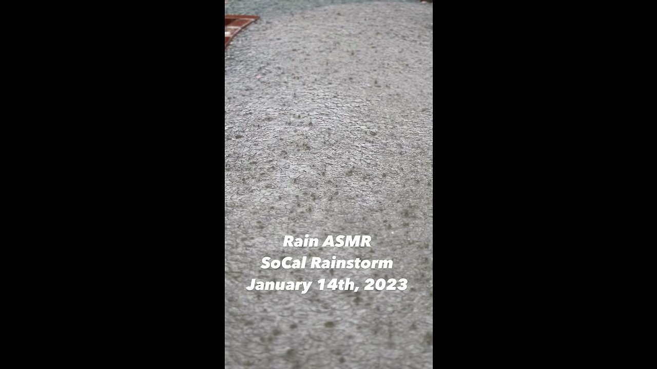 January 14th, 2023 ASMR Rain SoCal