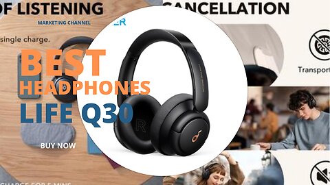 Life Q30 Hybrid Active Noise Cancelling wireless bluetooth Headphones with Multiple Modes