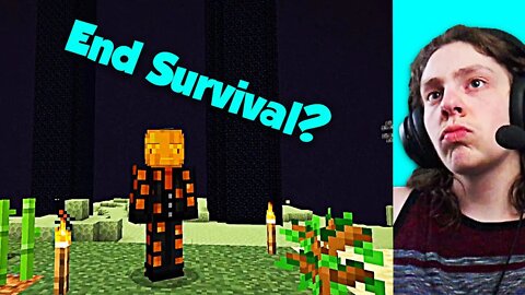 The Only End Survival Minecraft Video On Youtube - Reacting