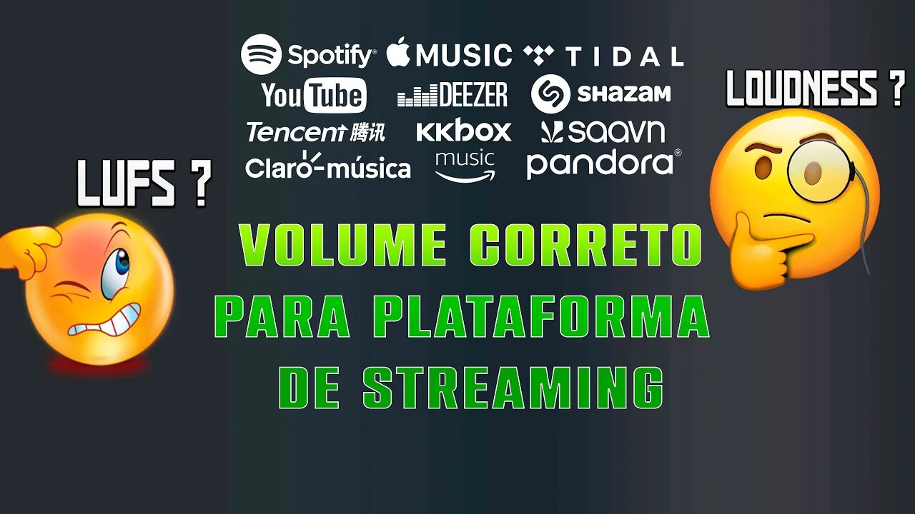 MASTERIZAÇÃO - VOLUME CORREETO PARA PLATAFORMA DE STREAMING
