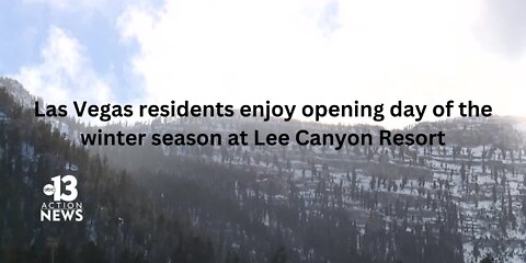 Las Vegas residents enjoy opening day of the winter season at Lee Canyon Resort