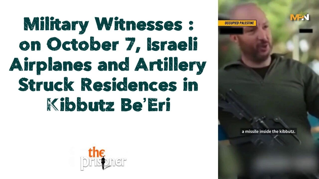 on October 7, Israeli Airplanes and Artillery Struck Residences in Kibbutz Be’Eri