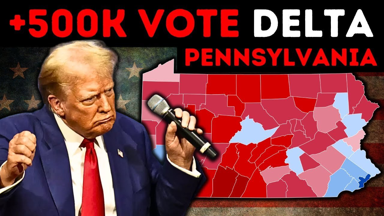 Trump on Track to Win Pennsylvania by 500K Votes?!!