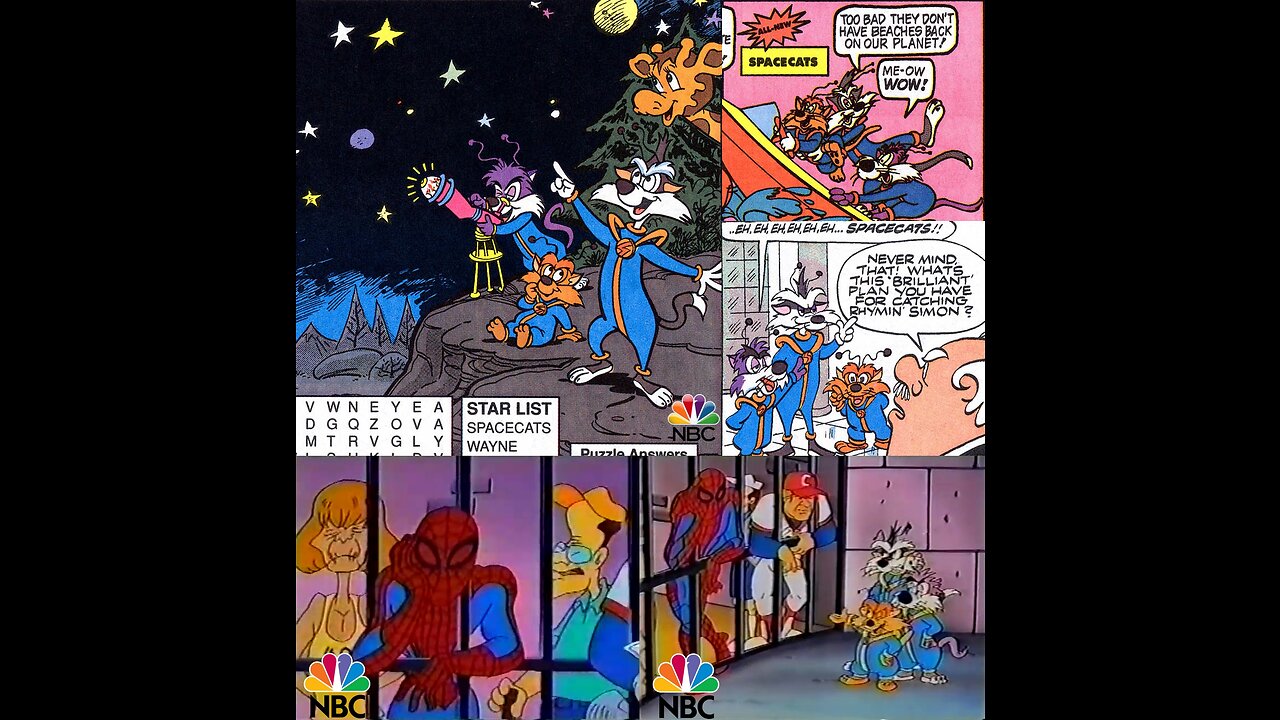 NBC's Space Cats (90's NBC Cartoon) Opening Intro