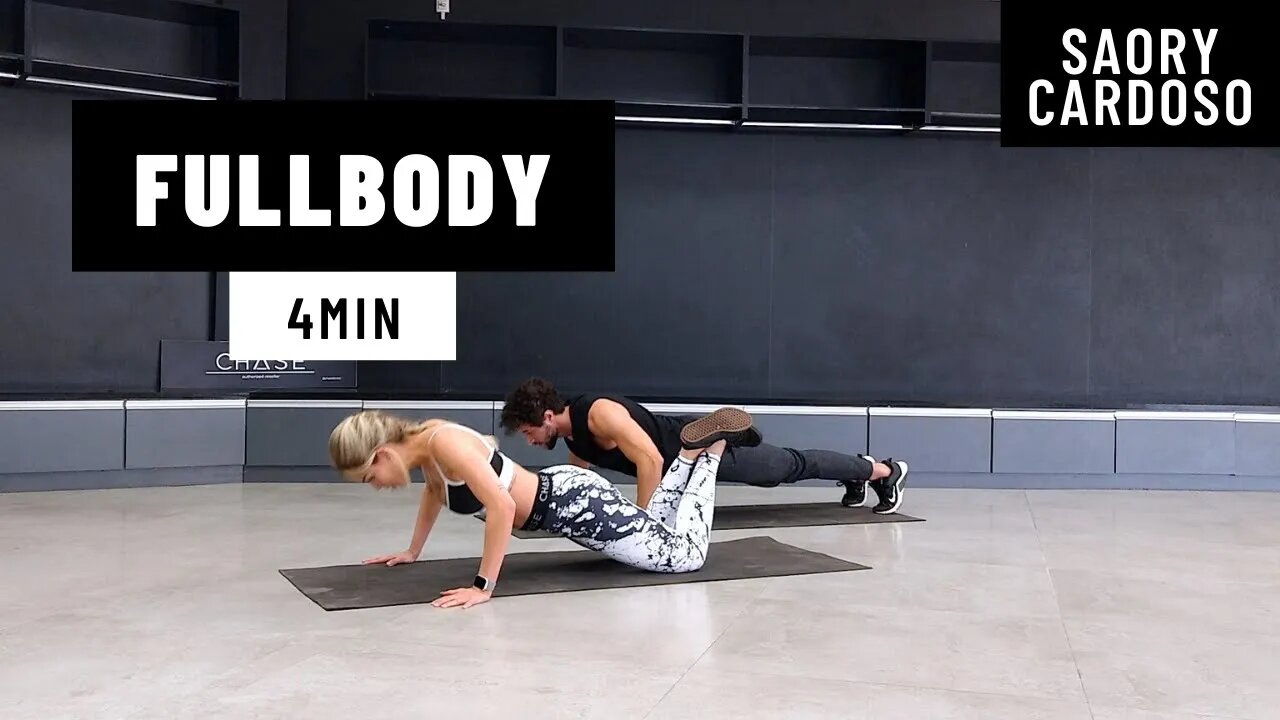 FULLBODY | 4MIN | Treino para o Corpo Todo Completo | Saory Cardoso