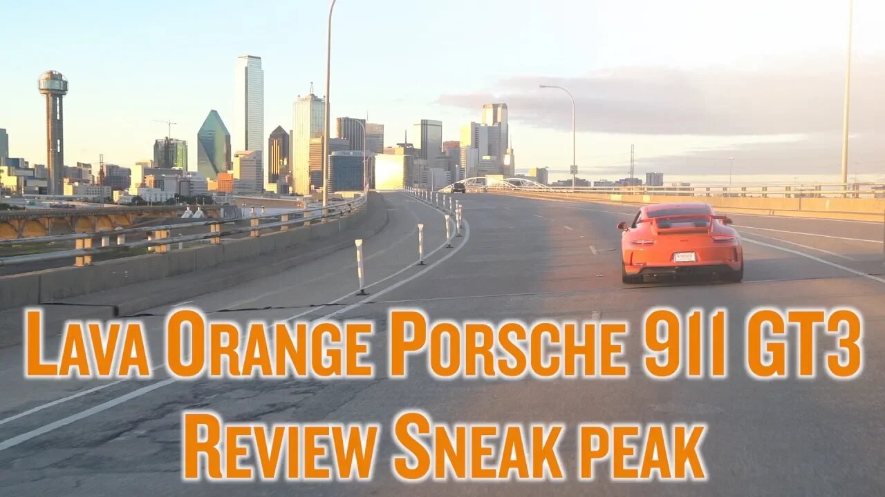 Lava Orange Porsche 911 GT3 Review Sneak Peak | NOIR on Cars