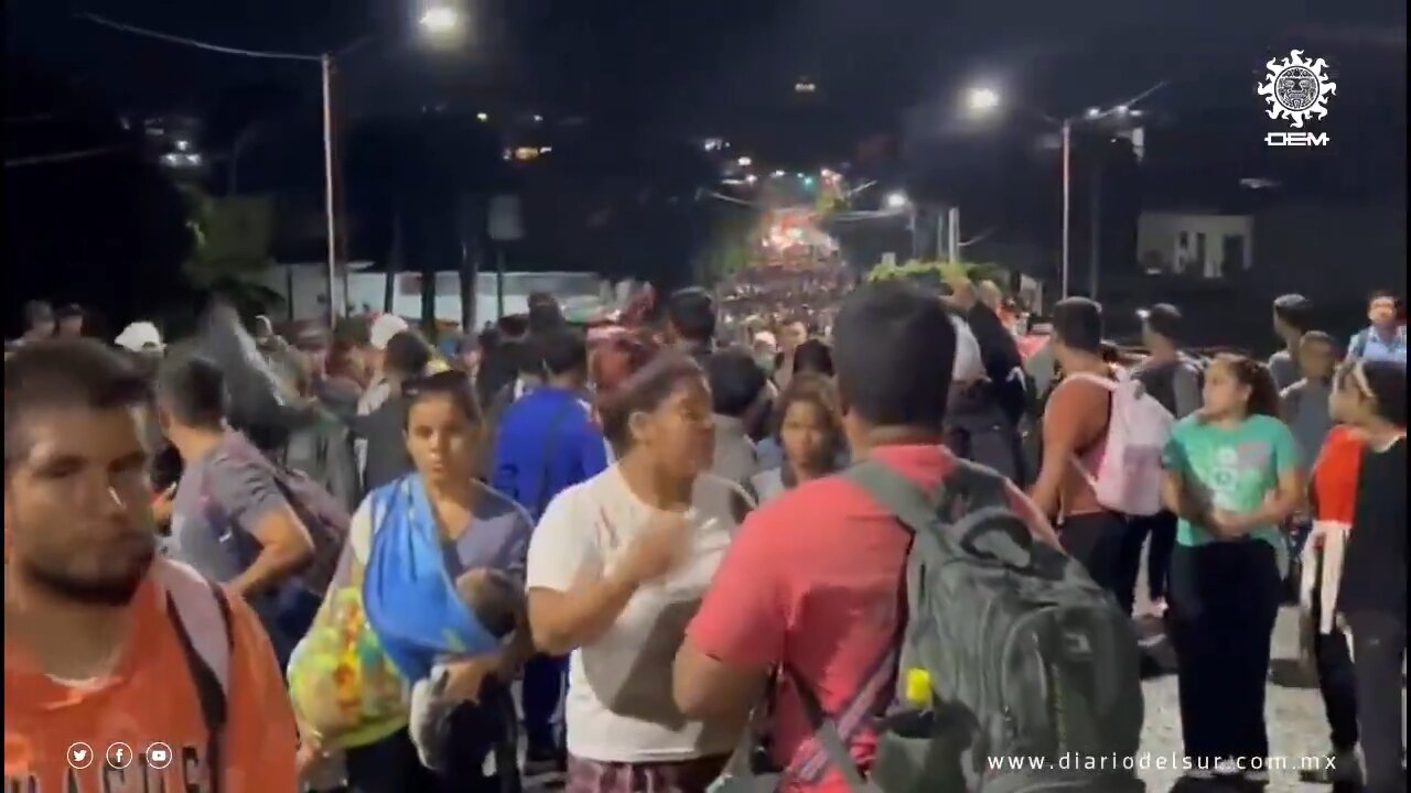 Another Caravan of Illegals departed southern Mexico today