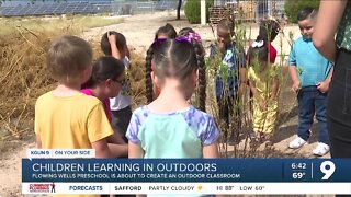 Teachers move classroom outdoors to engage preschoolers away from screens