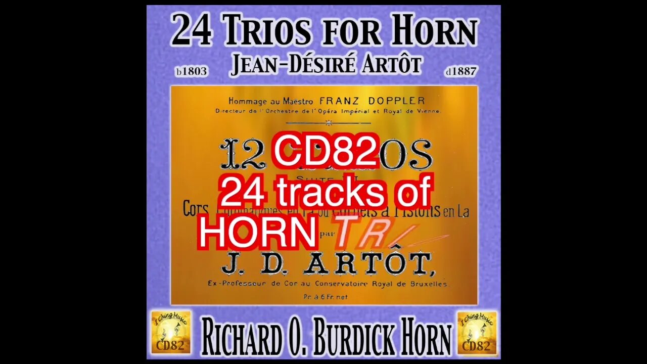 CD82: 24 Trios for Horn Jean​-​Desire Artot