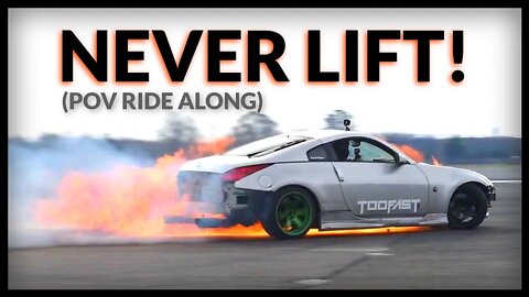 DRIFT CAR FIRE During RIDE ALONG!