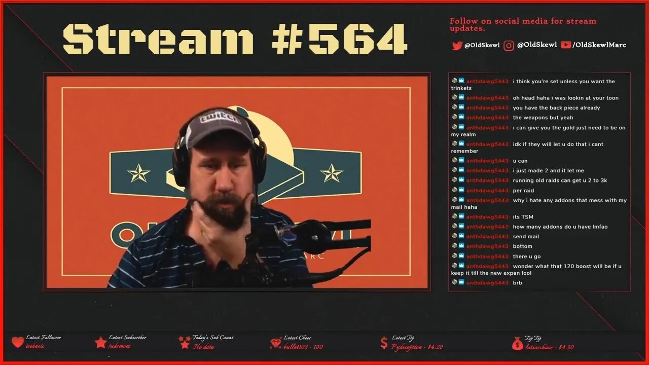 Stream 564 - More World of Warcraft and Chat!