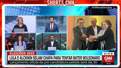 Lula e Alckmin selam chapa para bater Bolsonaro | @SHORTS CNN