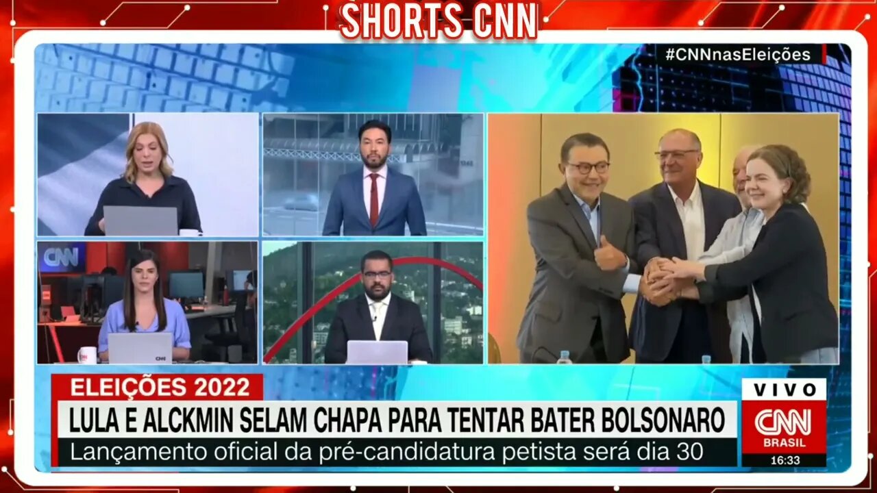 Lula e Alckmin selam chapa para bater Bolsonaro | @SHORTS CNN