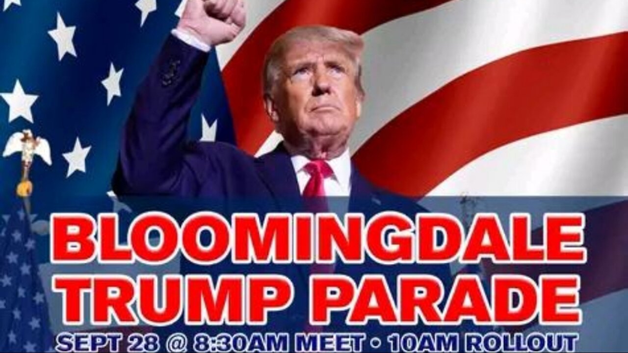 Live streaming of U.S.A 🎗️ 9/26 Flagwaving Chit-chat update 9/28 Bloomingdale Trump parade +