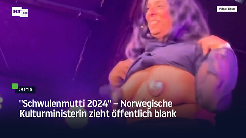 "Schwulenmutti 2024" – Norwegische Kulturministerin zieht öffentlich blank