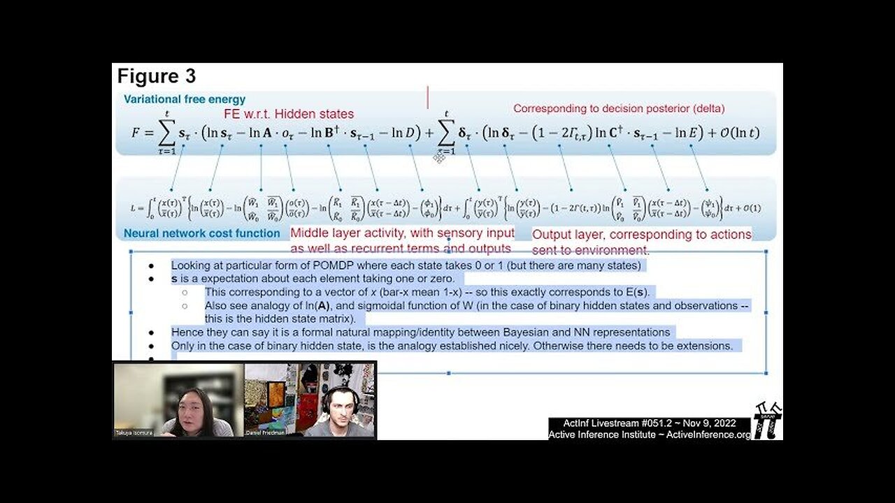 ActInf Livestream #051.2 ~ “Canonical neural networks perform active inference"