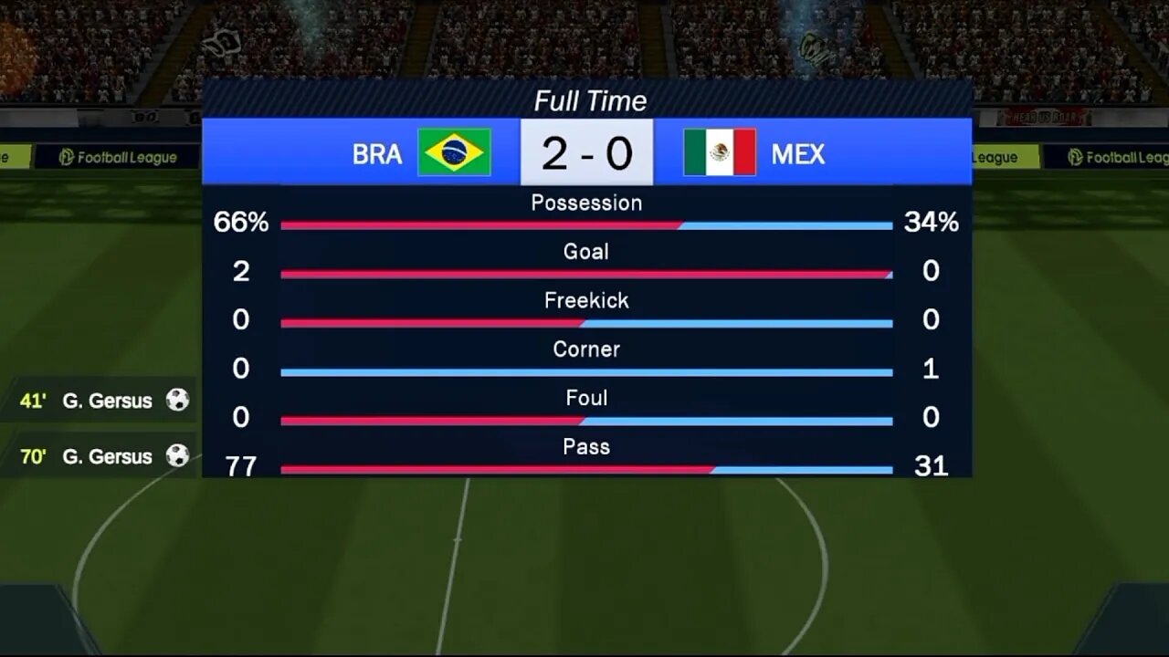 World Cup 2026. Brazil Vs Mexico. Brazil- 2, Maxico-0. #gaming420 #WorldCup