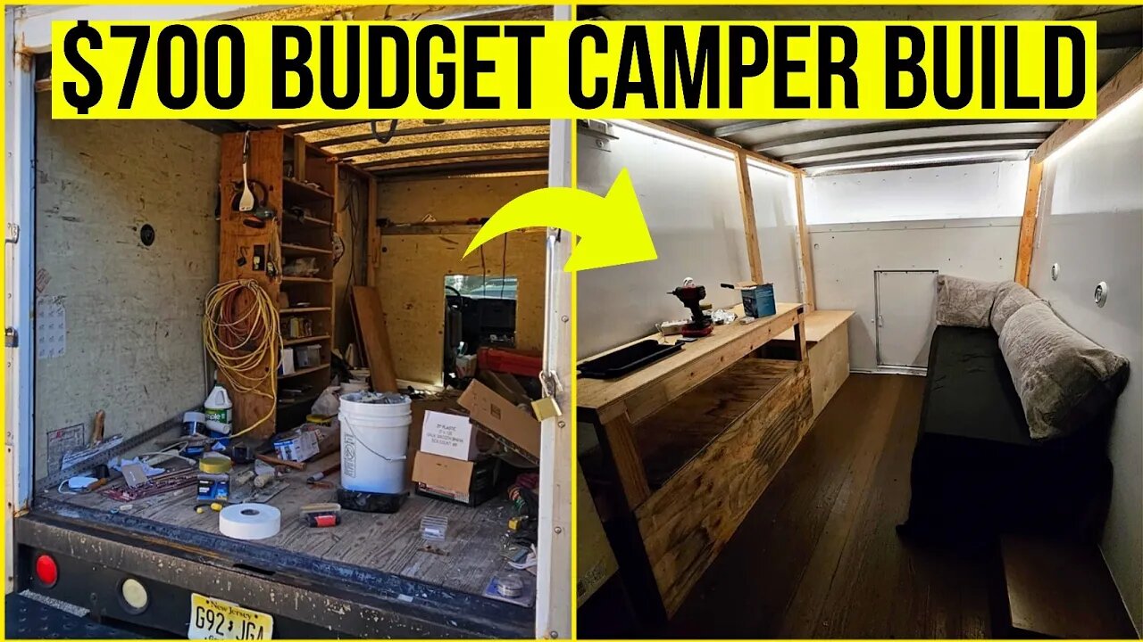 Building A Stealth Camper For $700 In 10 Minutes! (start to finish in 4 days)