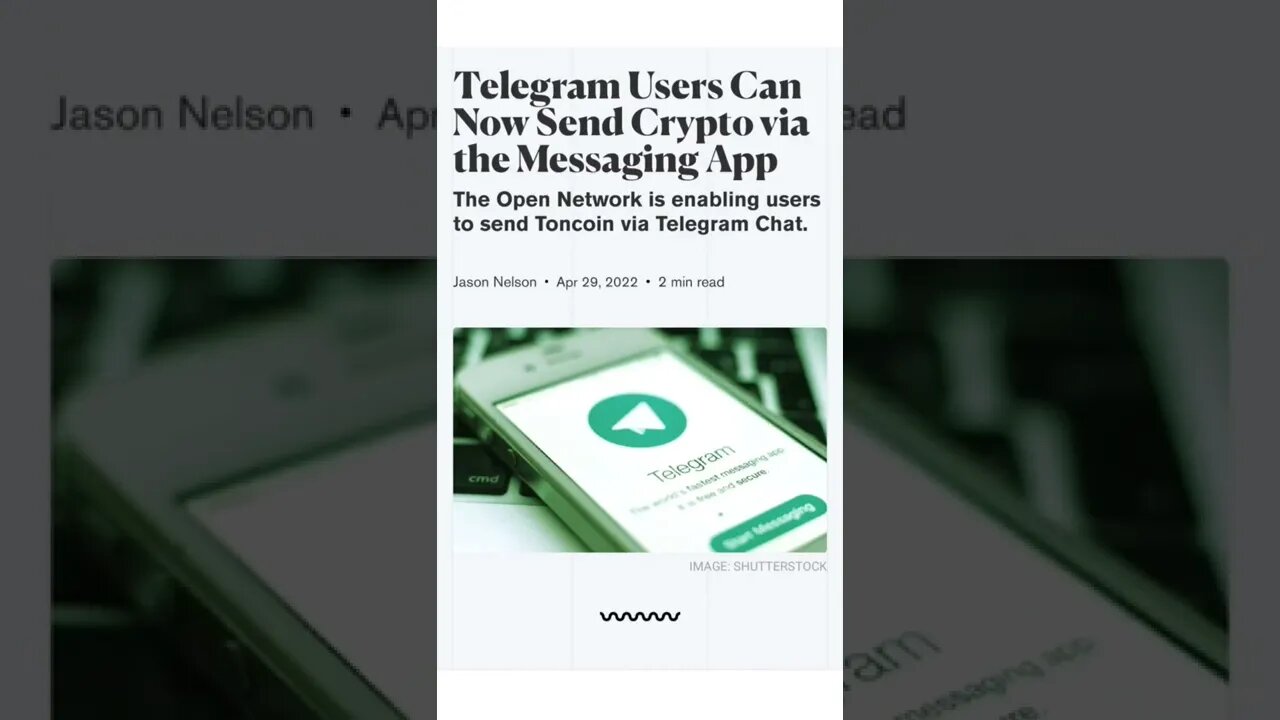 Telegram Users Can Now Send Crypto via the Messaging App#cryptomash#cryptonews #cryptoupdates #viral