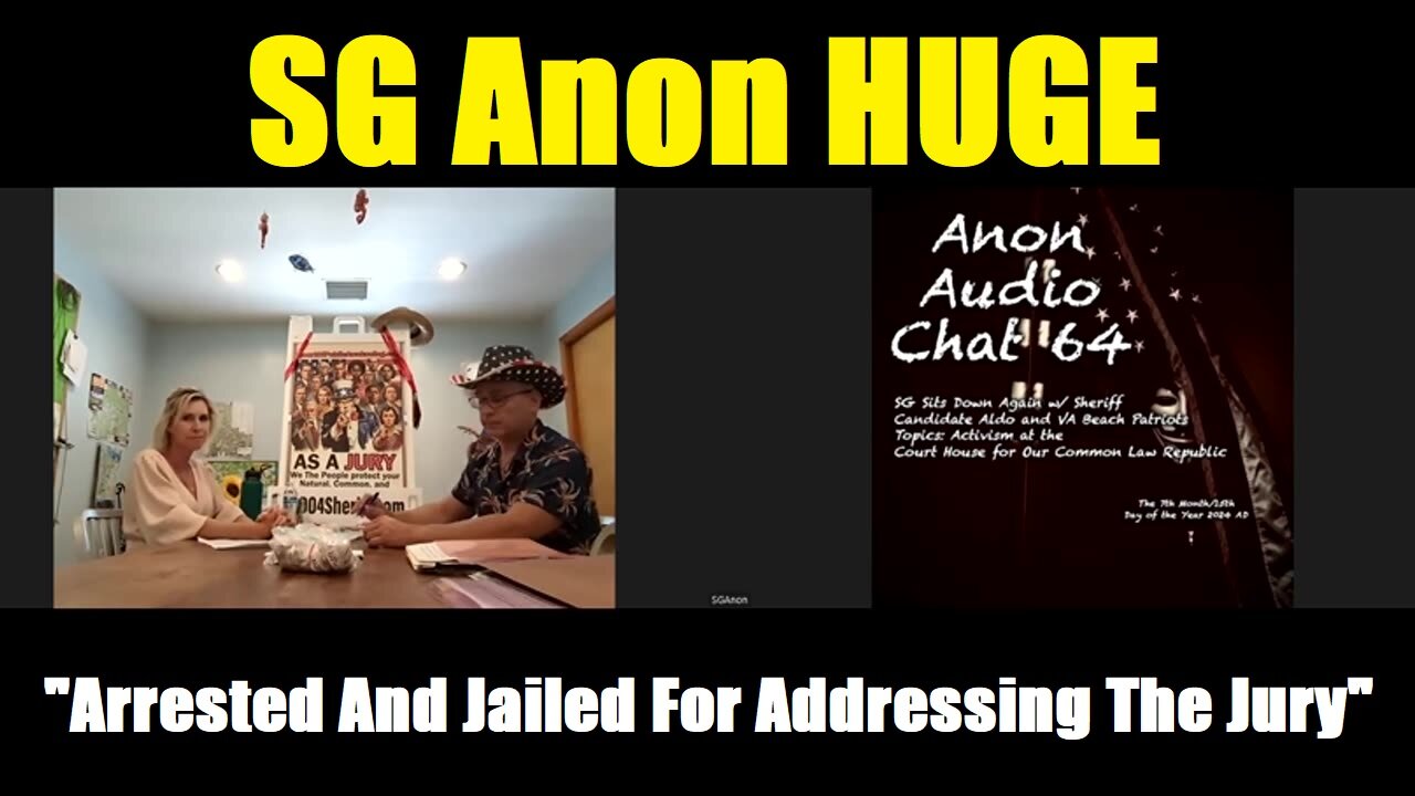 SG Anon HUGE - Arrested And Jailed For Addressing The Jury - July 17, 2024.