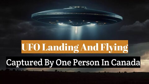 UFO LANDING!!! CAPTURED BY ONE PERSON OH MY GOD