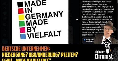 Deutsche Unternehmen: Niedergang? Abwanderung? Pleiten? Egal! „Made by Vielfalt“