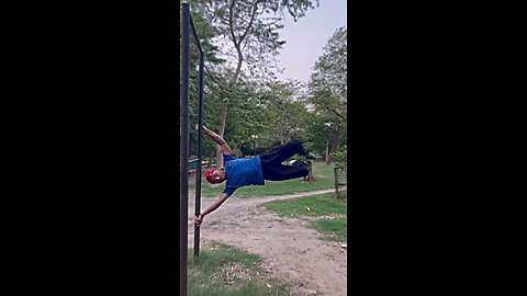 Human flag tutorial | Gymnastics | Calisthenics | Fitness | Motivated #humanflag #gym #vrail