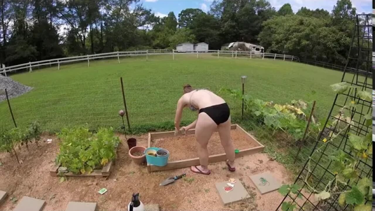 "Wifey poo" in the garden!