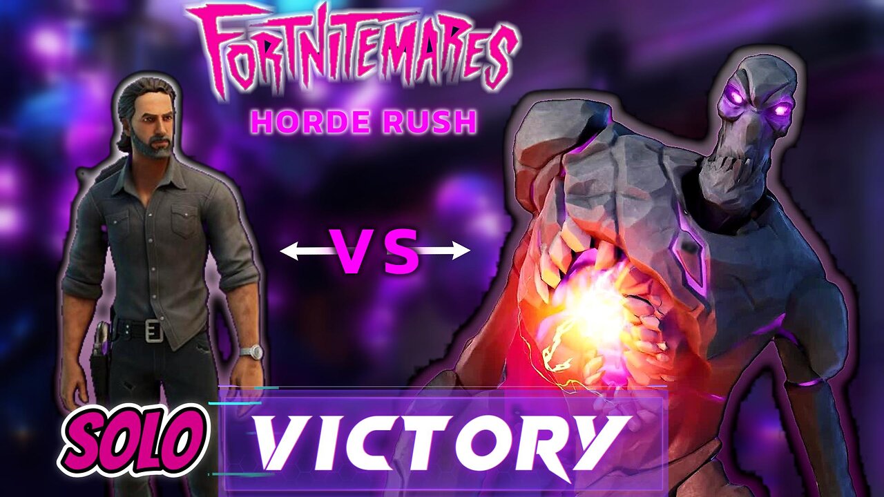 FORTNITE | HORDE RUSH Solo Victory Fortnitemares 2024 | Chapter 5 Season 4