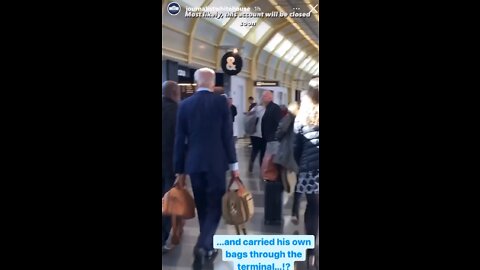 Biden in public air port walking pretty much alone. Odd?!