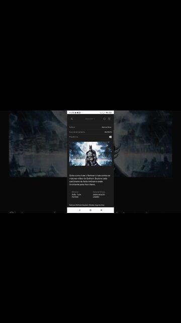 Promoção: Batman Arkham Asylum GOTY R$7,39 na Epic Games.