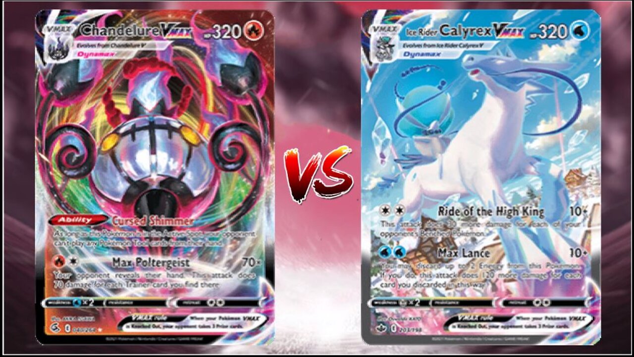 Pokemon TCG Online Expanded Chandelure VMAX Vileplume VS Ice Rider Calyrex VMAX Inteleon!!