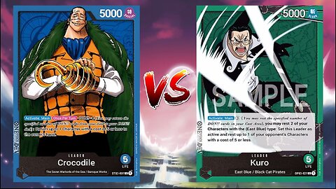 One Piece TCG Crocodile VS Kuro!!