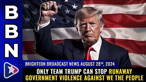 Only TEAM TRUMP can stop RUNAWAY GOVT VIOLENCE against We the People